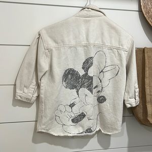 Zara mini mouse denim coat